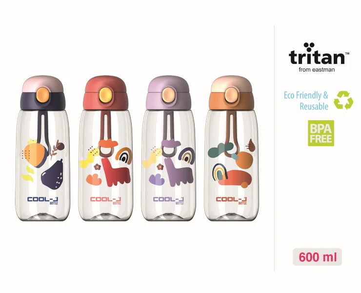 GIPTA MATARA 600 ML TRITAN PİPETLİ KİLİTLİ LİLA K755100
