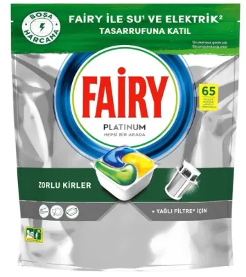 FAIRY BULAŞIK MAKİNESİ DETERJANI TABLET PLATINUM 65 Lİ