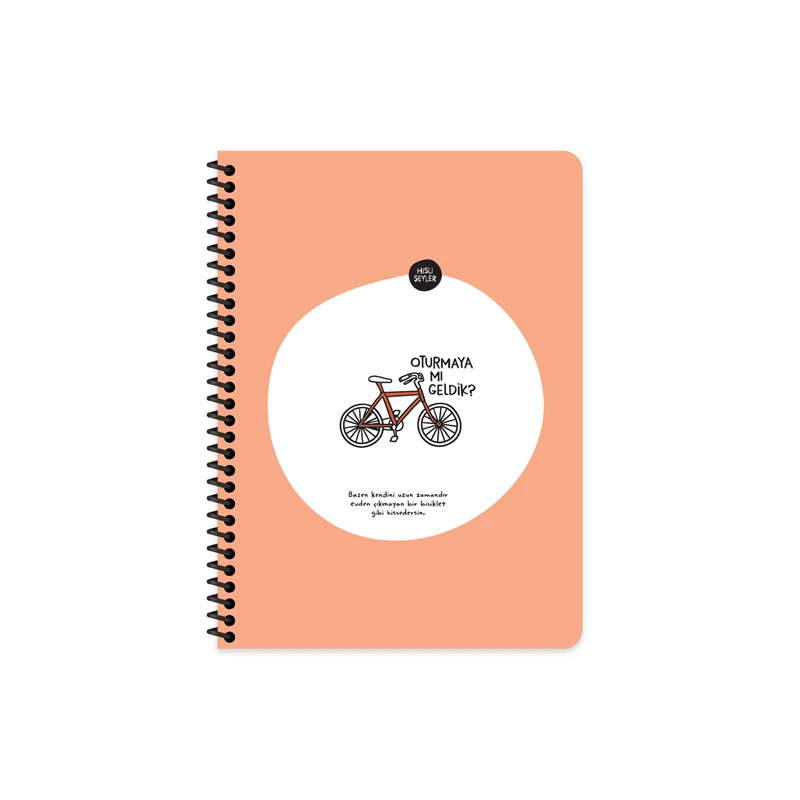 KESKİN DEFTER HİSLİ ŞEYLER STİCKERLİ OTURMAYA MI GELDİK? 16,5x22,5 80 YP. ÇİZGİLİ 500527
