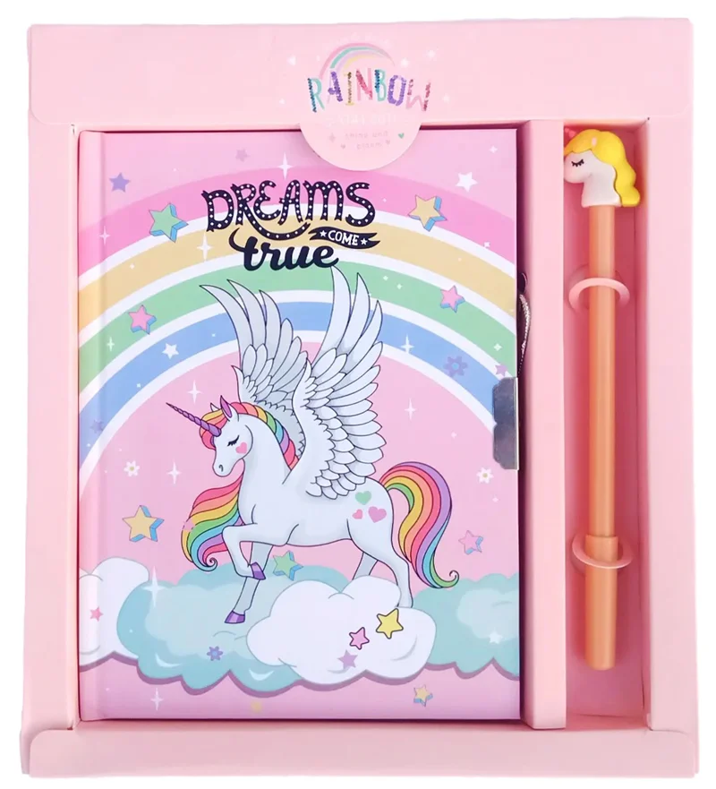 PASİF UNICK COLOR HATIRA DEFTERİ UNICORN KALEMLİ KİLİTLİ 7115