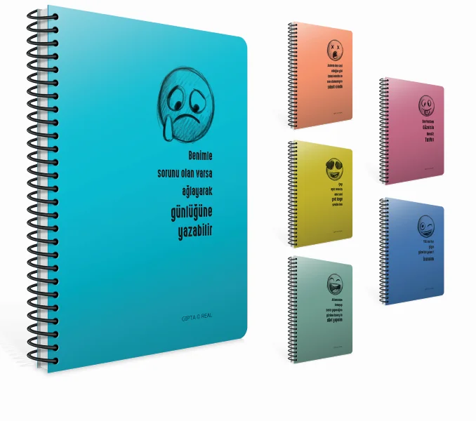 GIPTA DEFTER REAL A4 SPİRALLİ PP KAPAK 100 YP. KARELİ 7231