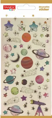 TANEX ETİKET DECORATİVE STICKER-7 PUFFY 5 ADET TNX-5006