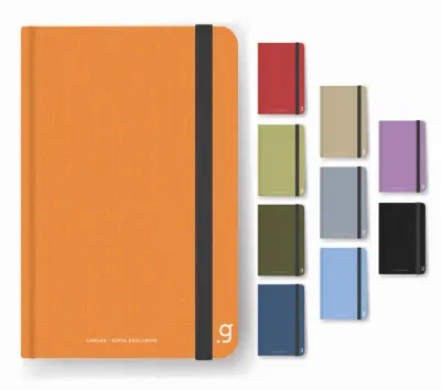GIPTA DEFTER CANVAS NOTES 17x24 İP DİKİŞ SERT KAPAK 96 YP. KARELİ 6972