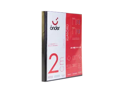 ÖNDER HALKALI DOSYA A4 4 HALKA 2 CM SİYAH 2012-3