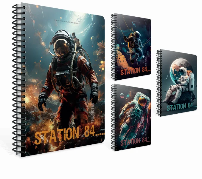 GIPTA DEFTER STATION A4 SPİRALLİ KARTON KAPAK 60 YP. KARELİ 7177