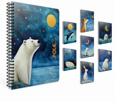 GIPTA DEFTER POLE NOTES A4 SPİRALLİ PP KAPAK 80 YP. KARELİ 7273