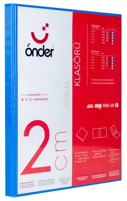 ÖNDER HALKALI DOSYA A4 4 HALKA 2 CM MAVİ 2012-1