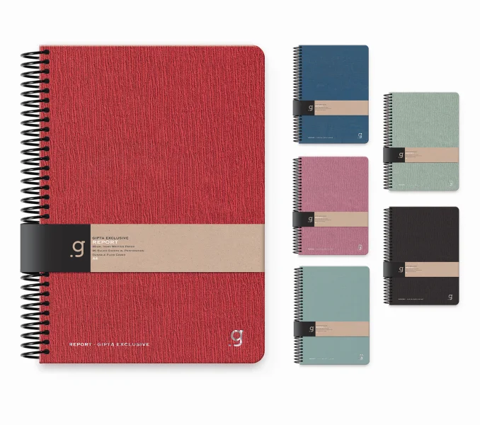 GIPTA DEFTER REPORT 17x24 SPİRALLİ FLEXI KAPAK 96 YP. KARELİ 7048