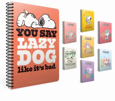 GIPTA DEFTER SNOOPY A4 SPİRALLİ KARTON KAPAK 80 YP. KARELİ 7323