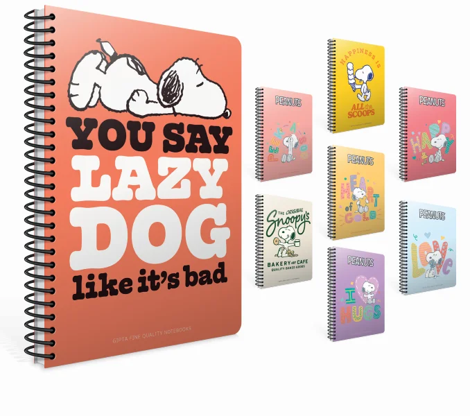 GIPTA DEFTER SNOOPY A4 SPİRALLİ KARTON KAPAK 80 YP. KARELİ 7323