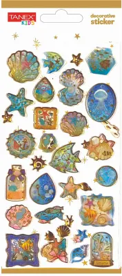 TANEX ETİKET DECORATİVE STICKER-10 PUFFY 5 ADET TNX-5009