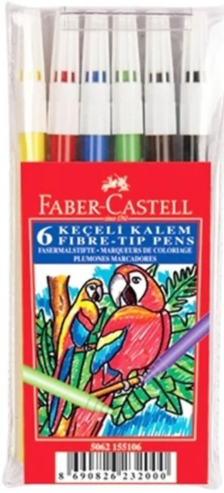 FABER KEÇELİ KALEM 6 RENK 155106