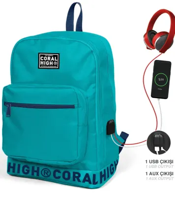 YAYGAN CORAL HIGH SIRT ÇANTA(USB+AUX SOKETLİ) 24110
