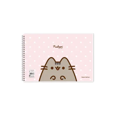 KESKİN RESİM DEFTERİ PUSHEEN 17x25 SPİRALLİ 15 YP 300115-10