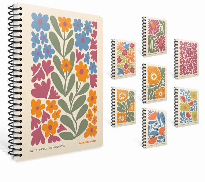 GIPTA DEFTER GARDENIA 17x24 SPİRALLİ SERT KAPAK 120 YP. ÇİZGİLİ 7243