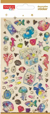 TANEX ETİKET DECORATİVE STICKER-14 PUFFY 5 ADET TNX-5013