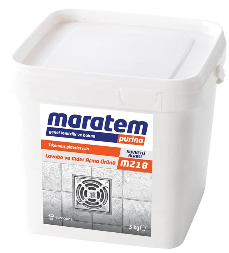 MARATEM M218 LAVABO&amp;GİDER AÇMA ÜRÜNÜ TOZ 5 KG 9225453