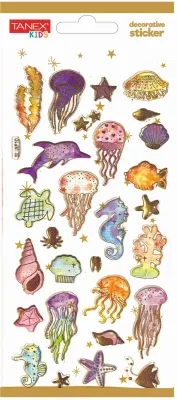 TANEX ETİKET DECORATİVE STICKER-3 PUFFY 5 ADET TNX-5002