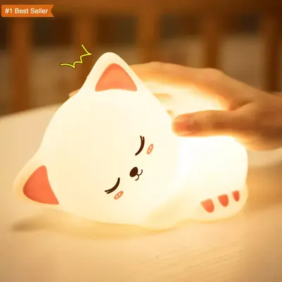 TAROS SWEET CAT SILICONE NIGHT LIGHT 7065