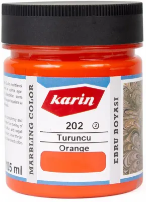 KARİN EBRU BOYASI 105 ML 202 TURUNCU  61202105