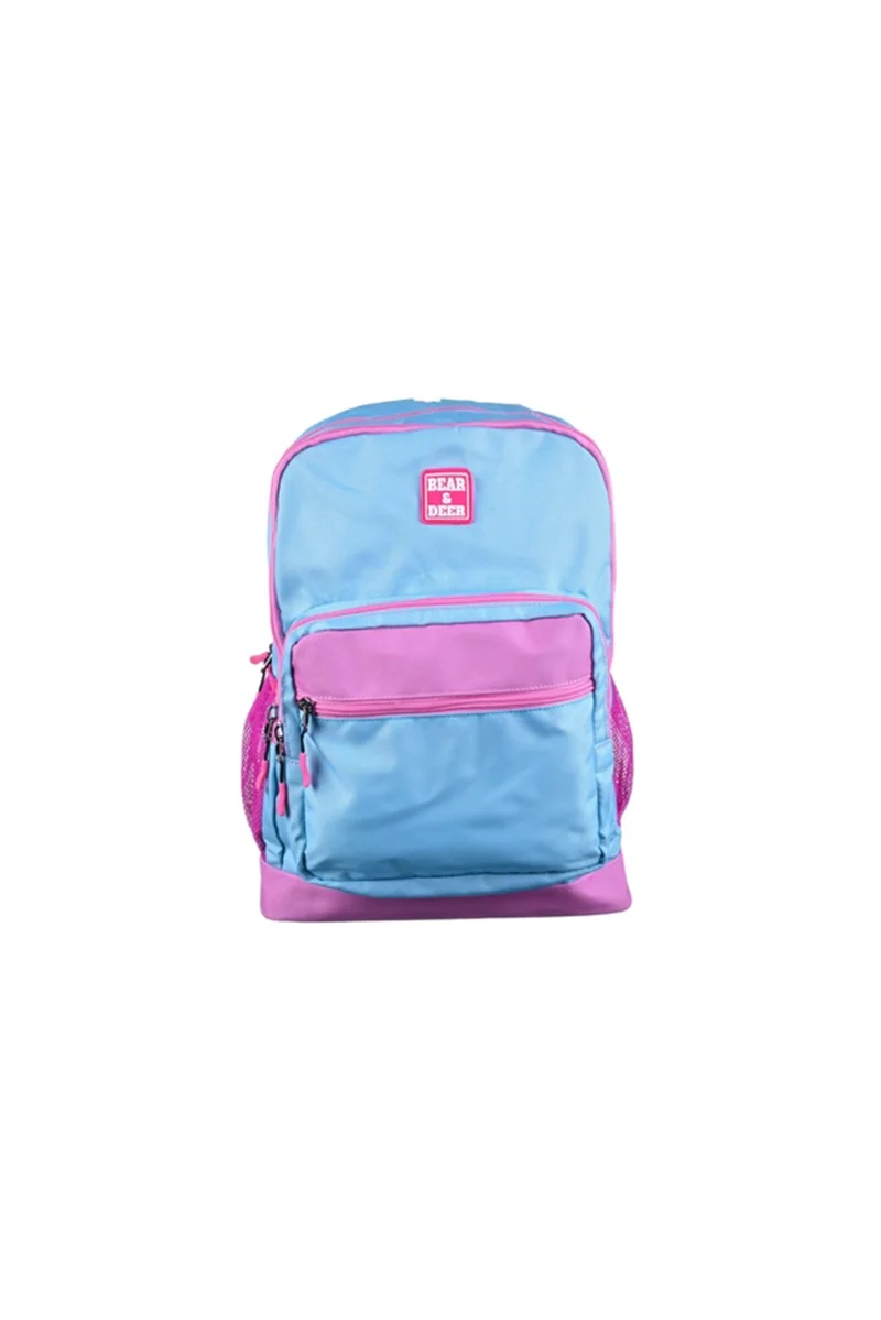 B&D SIRT ÇANTASI PASTEL SCHOOL SOFT TURKUAZ GRİ BD-CN0239