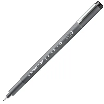 STAEDTLER PIGMENT LINER 0.8 SİYAH 308 08-9