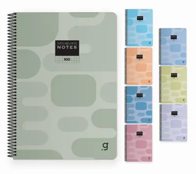 GIPTA DEFTER EX NOTES A4 SPİRALLİ PP KAPAK 80 YP. KARELİ 6936