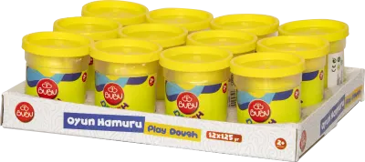 PASİF BU-BU OYUN HAMURU TEK RENK SARI 125 GR BUBU-OH0031