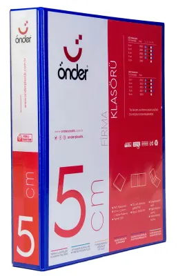 ÖNDER HALKALI DOSYA A4 4 HALKA 5 CM LACİVERT 2015-6