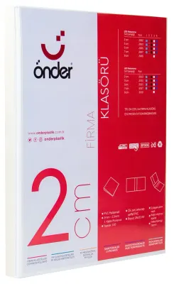 ÖNDER HALKALI DOSYA A4 2 HALKA 2 CM BEYAZ 2002-5