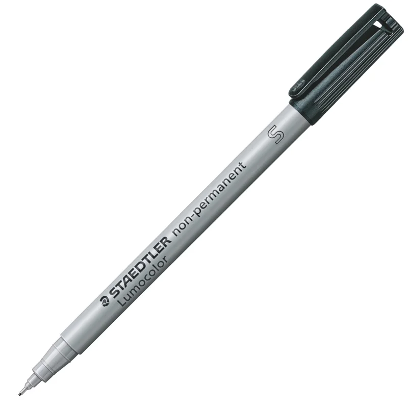 STAEDTLER ASETAT KALEMİ LUMOCOLOR NON-PERMANENT S UÇ SİYAH 311-9