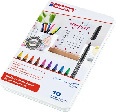EDDING GRAFİK KALEMİ E-1200 10 LU METAL KUTU