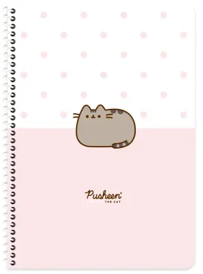 KESKİN DEFTER PUSHEEN A4 SPİRALLİ KARTON KAPAK 80 YP. KARELİ 380622-10
