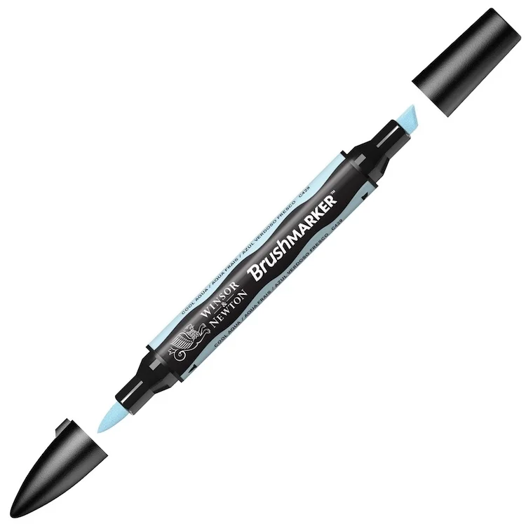 W&amp;N PROMARKER BRUSH KALEM COOL ACQUA 204 WN-0204204