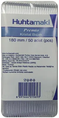 PASİF-HUHTAMAKİ BIÇAK PREMİO ŞEFFAF 1.000 ADET 001454
