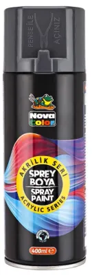 NOVA COLOR AKRİLİK SPREY BOYA 400 ML GRİ NC-3510
