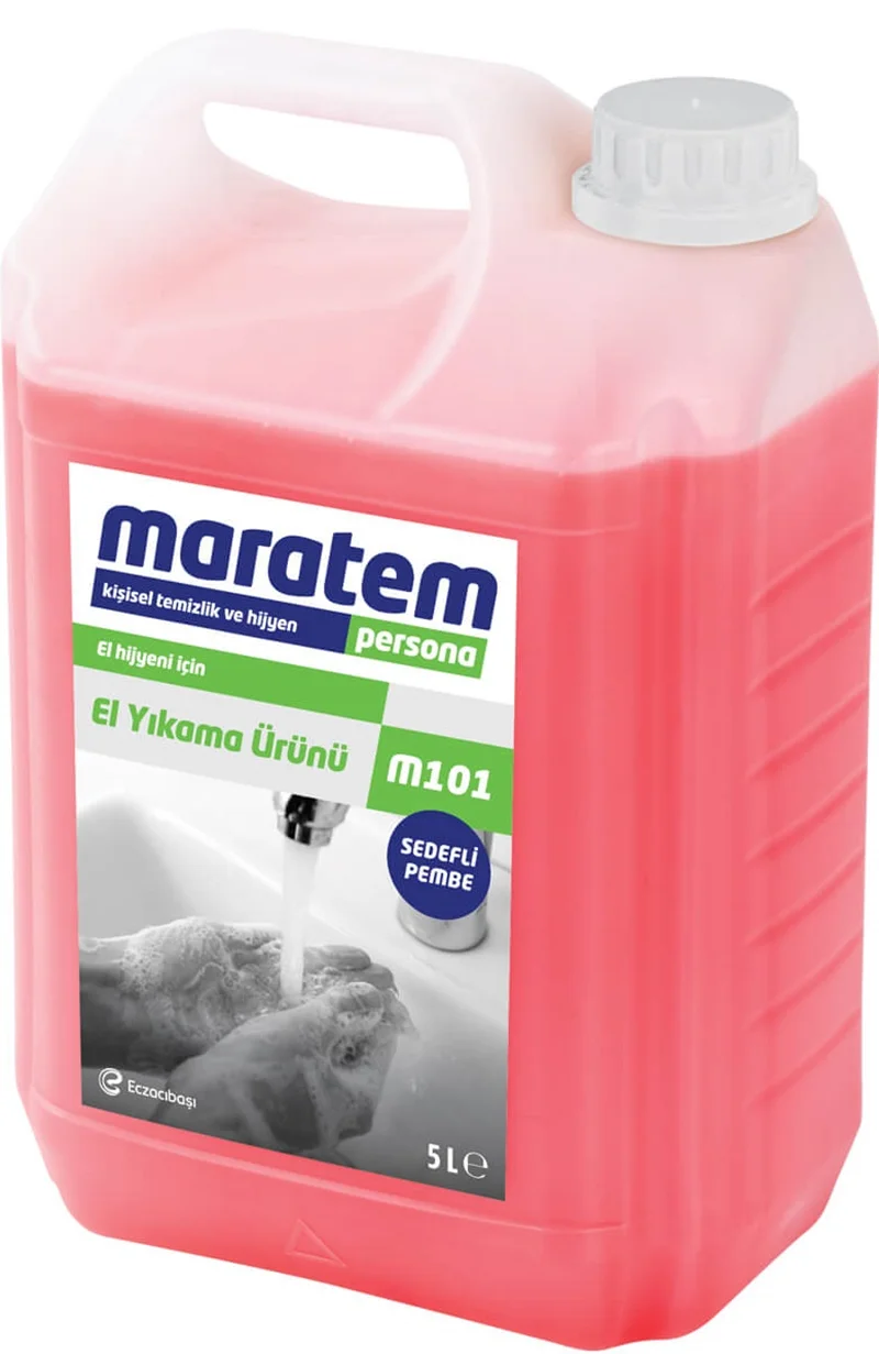 MARATEM M101 EL YIKAMA ÜRÜNÜ SEDEFLİ PEMBE 5L 9225082