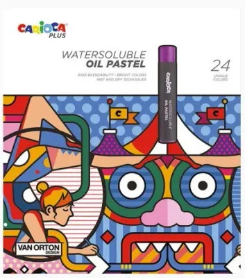 CARIOCA PLUS PASTEL BOYA YAĞLI WATERSOLUBLE 24 LÜ SUDA ÇÖZÜNÜR 45215