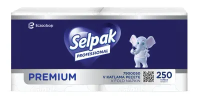 SELPAK V KATLAMA PEÇETE PREMIUM (PİCKASSO) 250 Lİ 3,57 KG (KOLİ=250 Lİ x 18 PK) 7900050