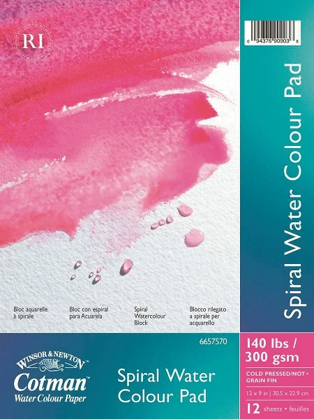 W&amp;N SULU BOYA BLOĞU COTMAN SPİRALLİ 30x40 CM 300 GR 12 YP WN-6657574