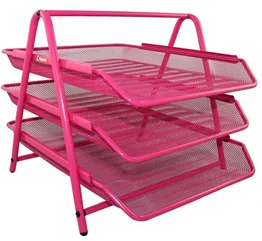 MAS EVRAK RAFI PERFORELİ 3 LÜ 523 PEMBE