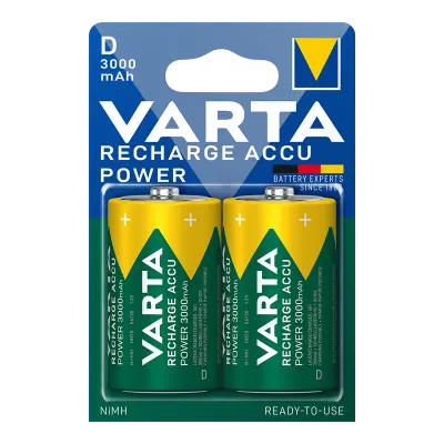 VARTA ŞARJLI  3000MH 2'Lİ D BOY