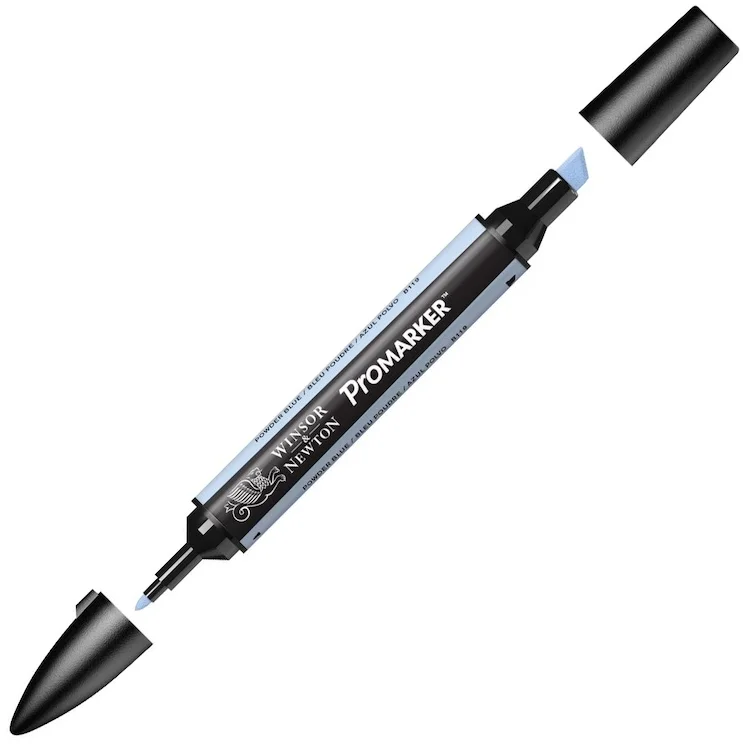 W&amp;N PROMARKER KALEM POWDER BLUE 366 (B119) WN-0203366