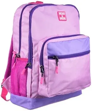 B&D SIRT ÇANTASI SCHOOL PASTEL ÇİFT GÖZLÜ SOFT PEMBE BD-CN0238