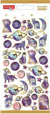 TANEX ETİKET DECORATİVE STICKER-6 PUFFY 5 ADET TNX-5005