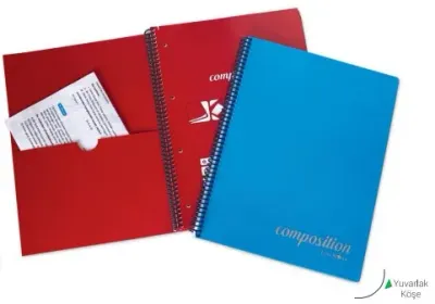 ÇINAR DEFTER A4 COMPOSİTİON SPİRALLİ PP KAPAK 200 YP. ÇİZGİLİ 72822