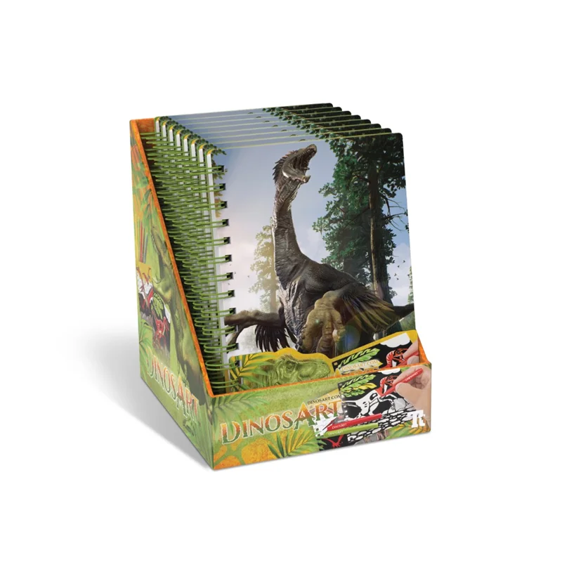 TAROS DEFTER DINOSART 15204 SMALL CREATİVE BOOK - VELVET ART 8 LI 7416