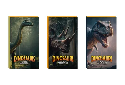 PASİF LİLAMOR DEFTER DINASOURS 9X16 48 SYF. 60'LI DISPLAY (5 ASS.) LLM-DF0916-DN01
