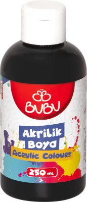 BU-BU AKRİLİK BOYA 250 GR. SİYAH BUBU-AKR003