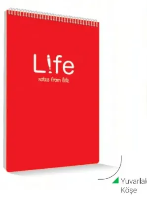ÇINAR BLOKNOT A5 LIFE 40 YP. KARELİ 78013
